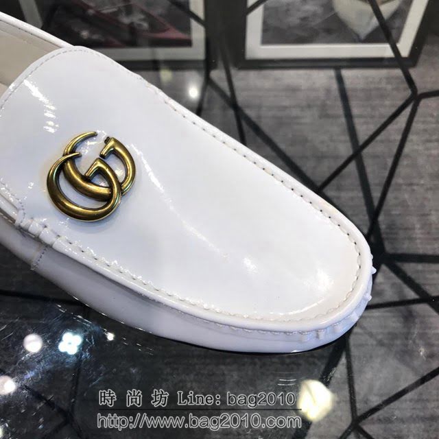 GUCCI男鞋 古馳爆款豆豆鞋 Gucci休閒時尚男士牛皮鞋  hdnx1276